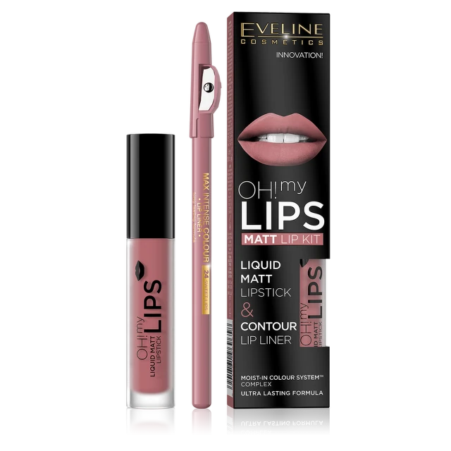 Eveline OH My Lips Liquid Matt Lipstik&Lip Liner 07