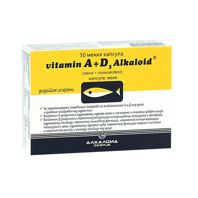 Vitamin A + D3 50 kapsula