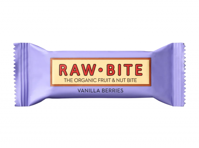Raw bite organski bar vanila bobičasto voće 50g