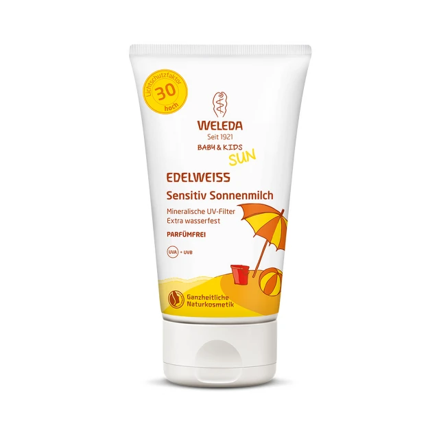 Weleda Mleko za zaštitu od sunca za osetljivu kožu beba i dece SPF 30, 150 ml