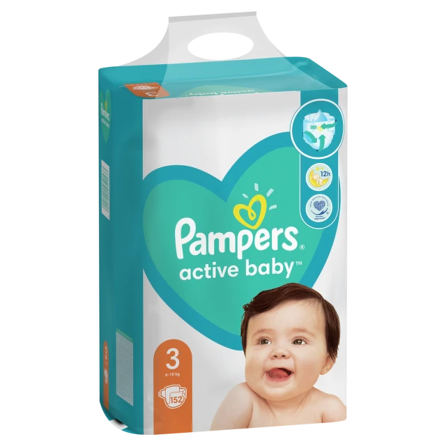 Pampers pelene active MB 3 midi, 152 komada