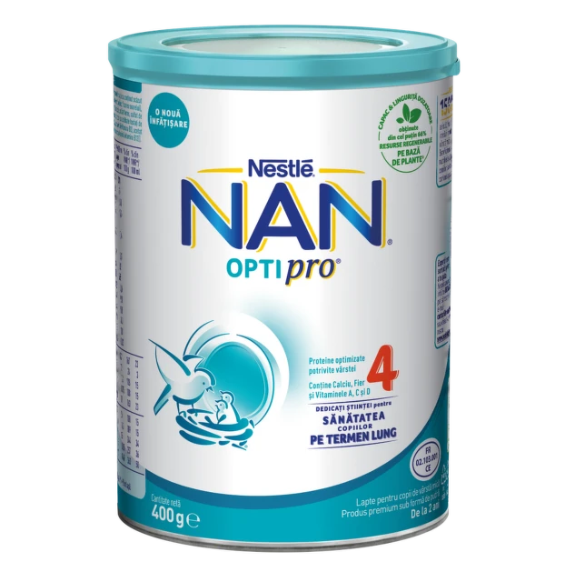 Nestlé NAN® Optipro 4, mleko za malu decu od 2. godine nadalje, limenka, 400 g