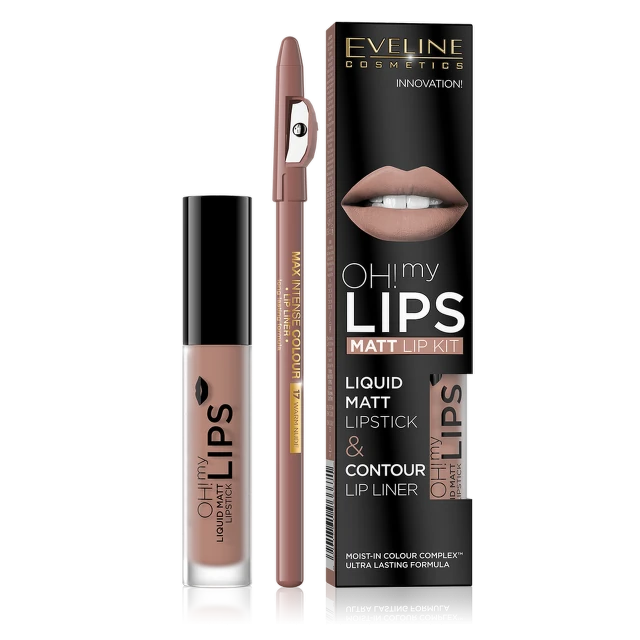 Eveline OH My lips Liquid Matt Lipstick&Lip Liner 01