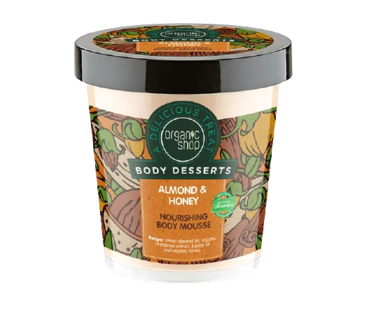 Organic Shop Body Dessert Almond&Honey Nourishing Body Mousse 450 ml