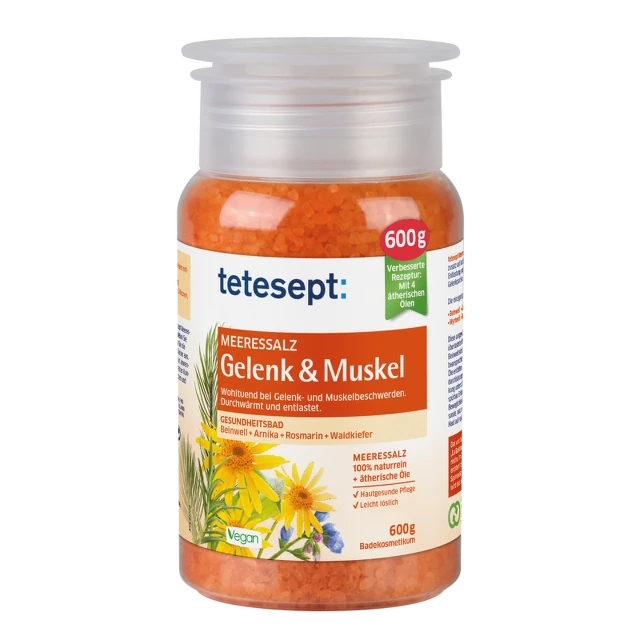 Tetesept Joints&Muscles so za kupanje 600g