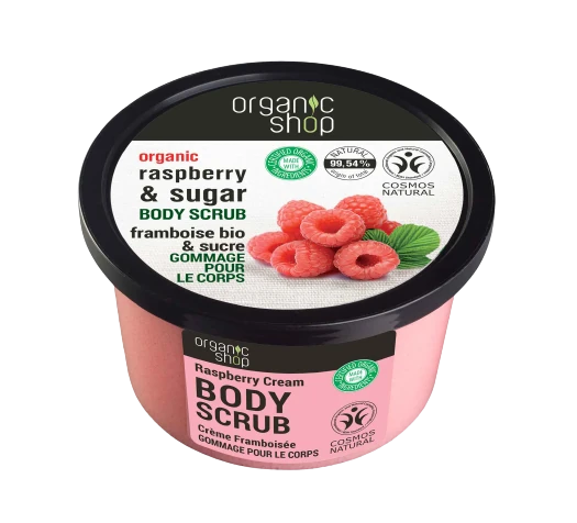 Organic Shop Body Scrub Raspberry Cream 250 ml