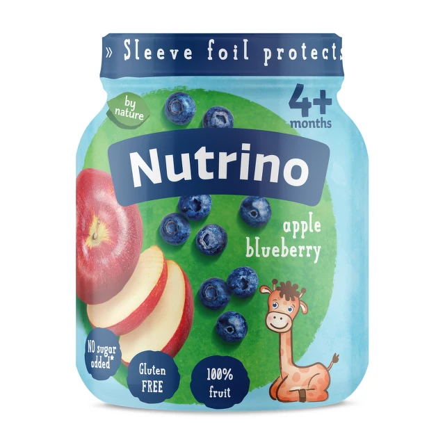 Nutrino Pire od voća jabuka i borovnica 125 g