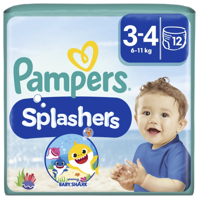 Pampers Splashers pelene za kupanje CP 3 Midi, 12 komada
