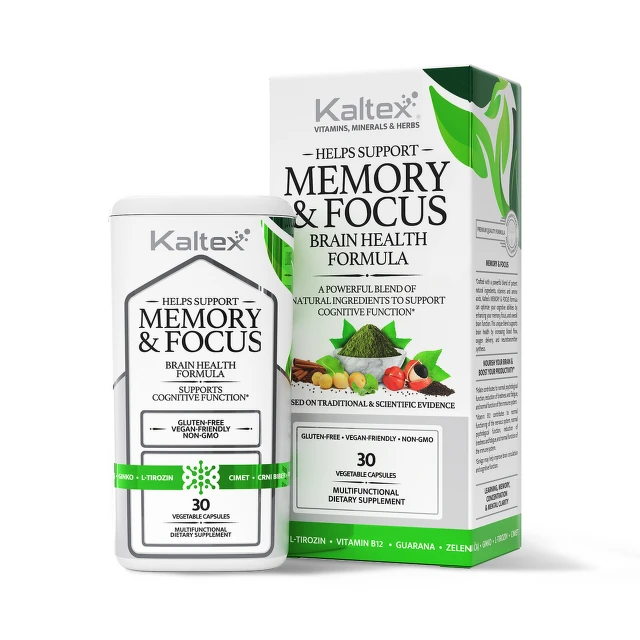 Kaltex Memory & Focus Brain Health Formula, 30 kapsula