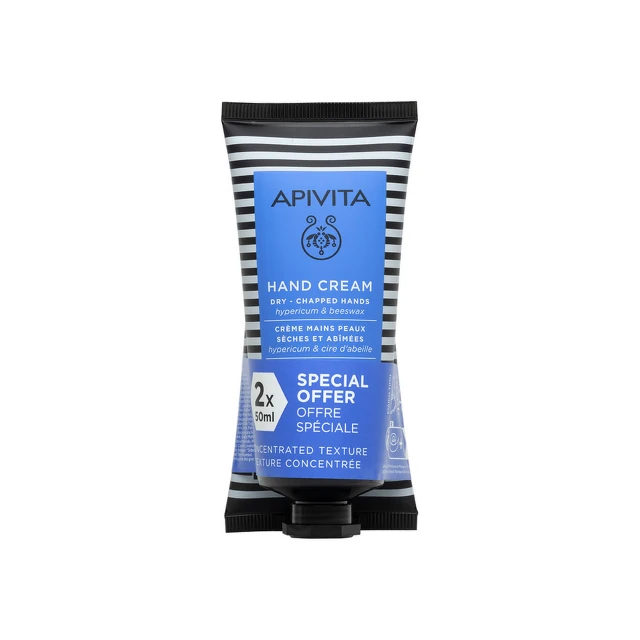 Apivita Krema za ruke sa kantarionom, 2x50 ml PROMO