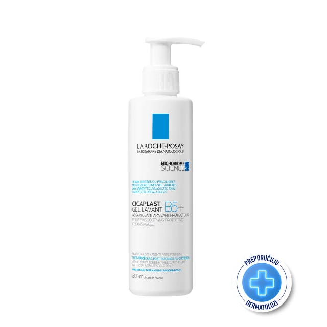 La Roche-Posay Cicaplast Gel Lavant B5+ Umirujući i zaštitni gel za svakodnevno pranje, 200 ml