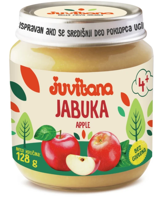 Juvitana Kašica od jabuke 128g