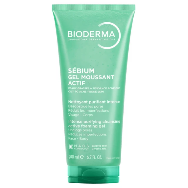 Bioderma Sébium Gel Moussant Actif, Intenzivni gel za pročišćavanje, 200ml