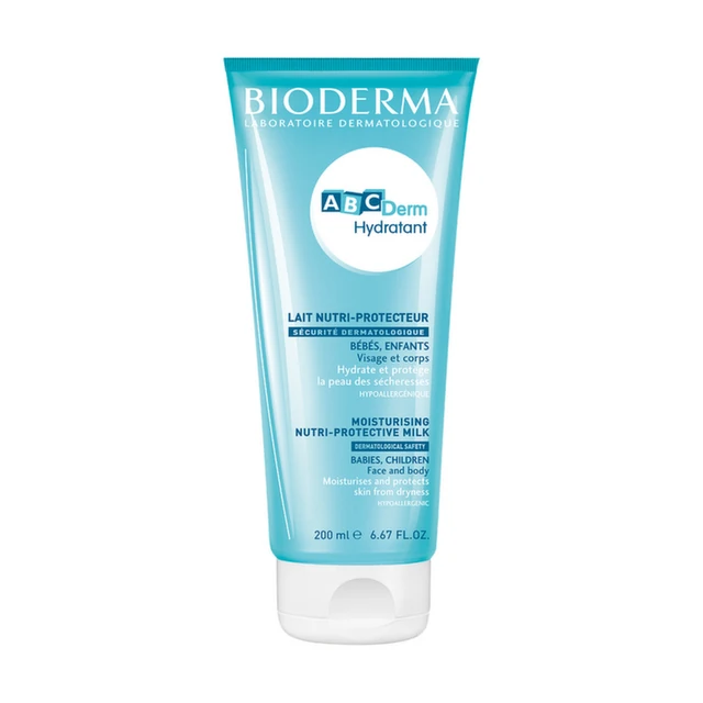 Bioderma ABCDerm Hydratant, Hidratantno mleko za bebe i decu sa osetljivom kožom, 200ml