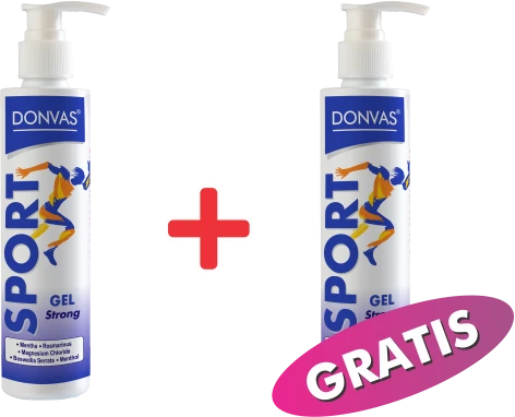 DONVAS Sport gel strong, 200 ml 1+1 GRATIS