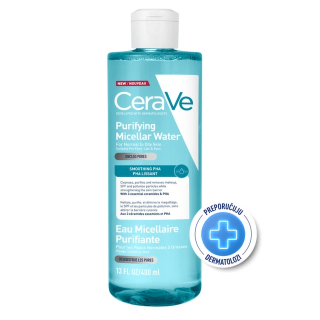 CeraVe Pročišćavajuća micelarna voda, 400 ml