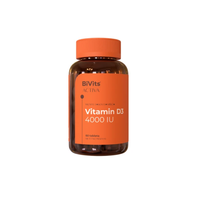 BiVits Activa Vitamin D3 4000 IU, 60 tableta
