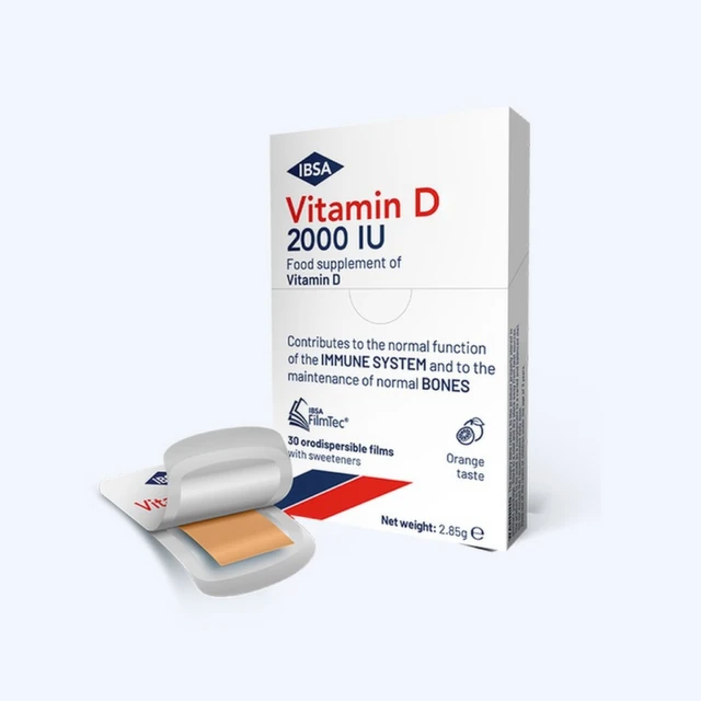 FilmTec Vitamin D 2000 IU IBSA, 30 orodisperzibilnih filmova