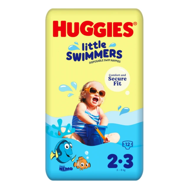 Huggies Little Swimmers Pelene za kupanje 2-3 (3-8 kg), 12 komada