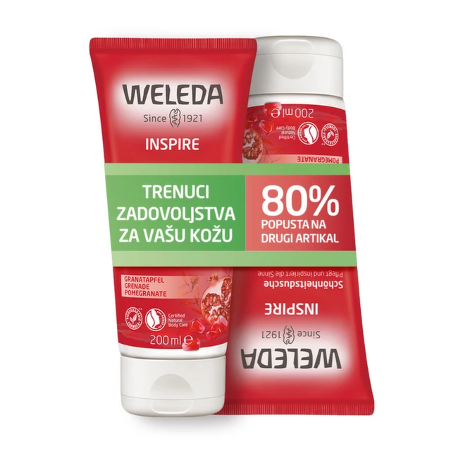 Weleda set Nar Gel za tuširanje, 2 x 200 ml