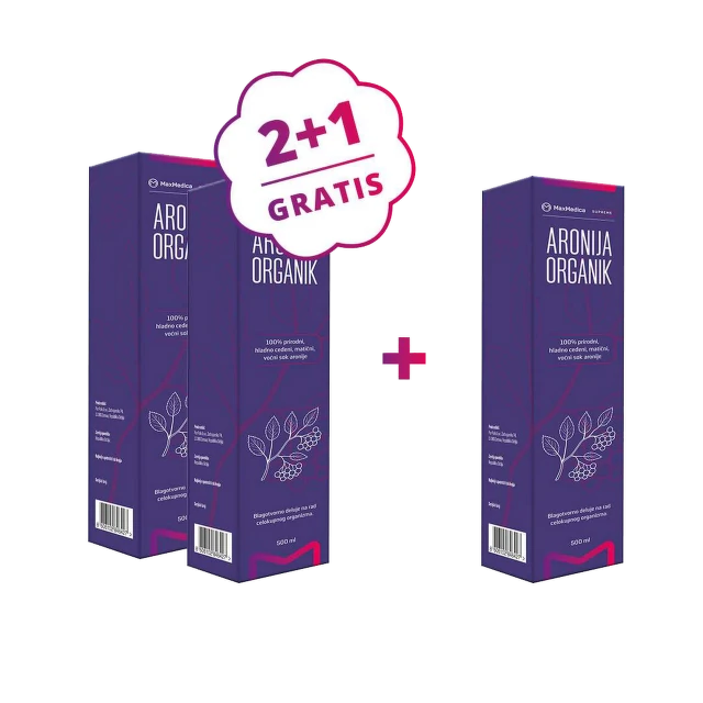 MaxMedica Aronija sok 500 ml 2+1