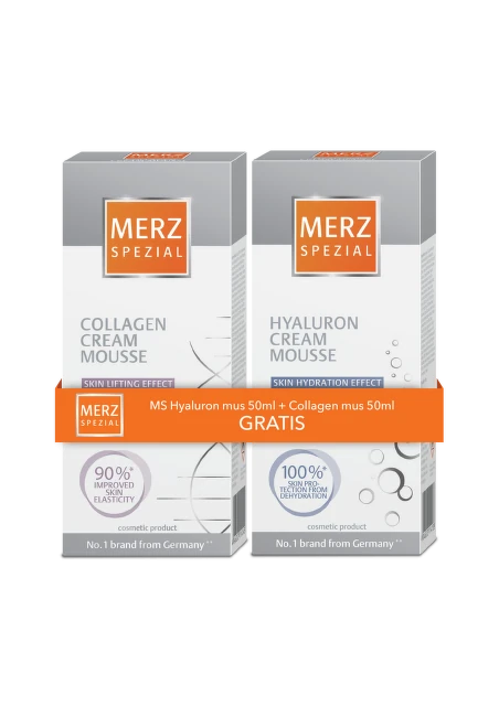 Merz spezial hyaluron mousse + collagen mousse GRATIS