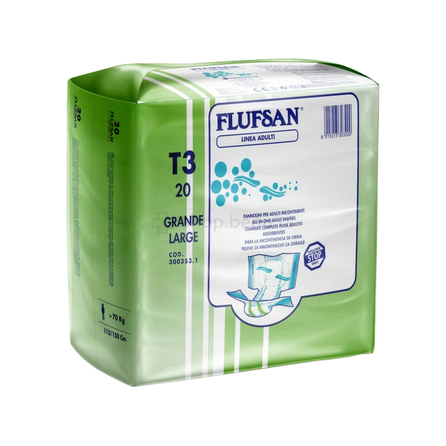 Flufsan pelene za dan L veličina 20 komada