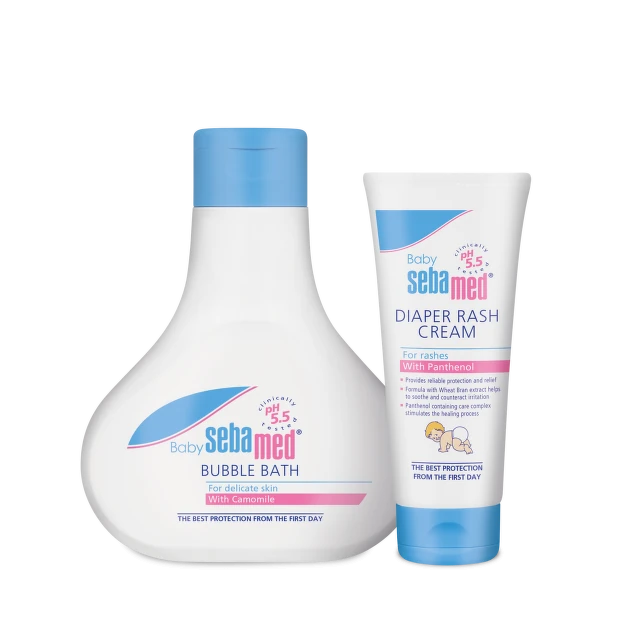 Sebamed Baby penušava kupka 200ml + Krema protiv ojeda i osipa 50ml gratis