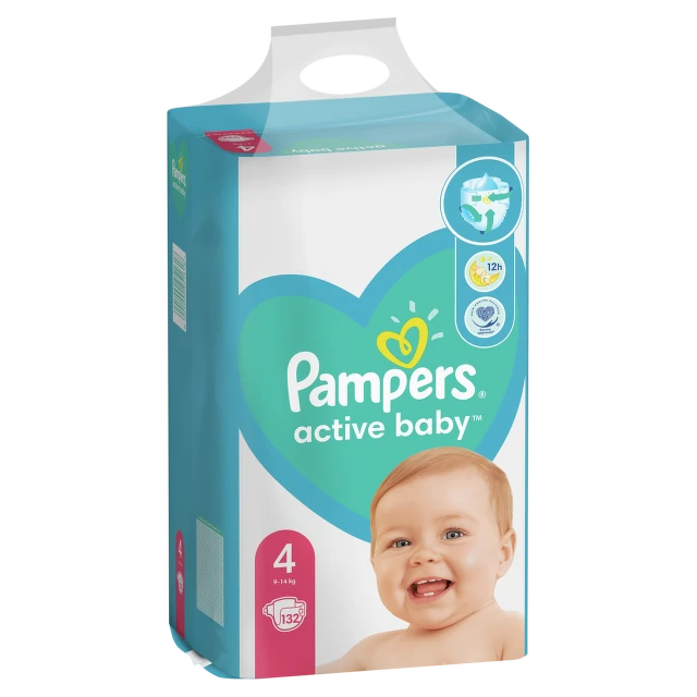 Pampers pelene active MB 4 maxi, 132 komada