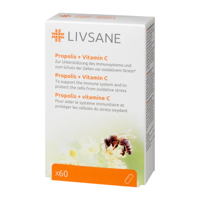 LIVSANE Propolis + Vitamin C 60 kapsula