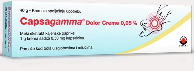 Capsagamma Dolor Creme 0,05%, 40 g