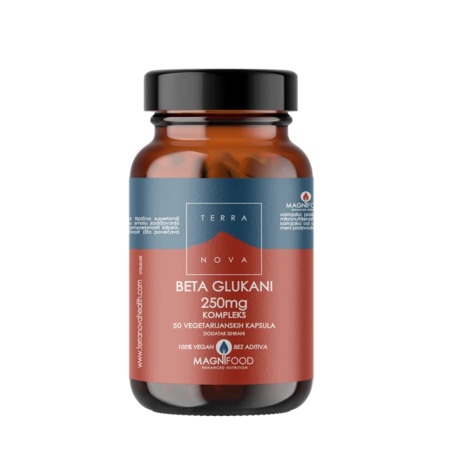 Terranova Beta glukani kompleks 250 mg, 50 kapsula