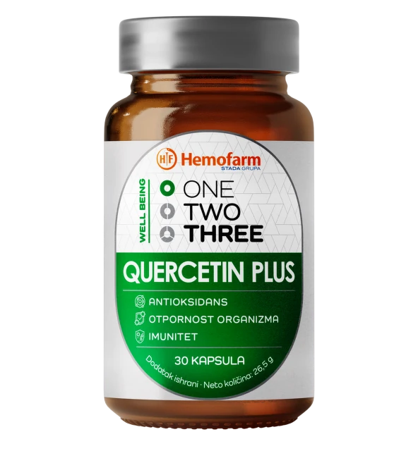One Two Three Quercetin Plus, 30 kapsula