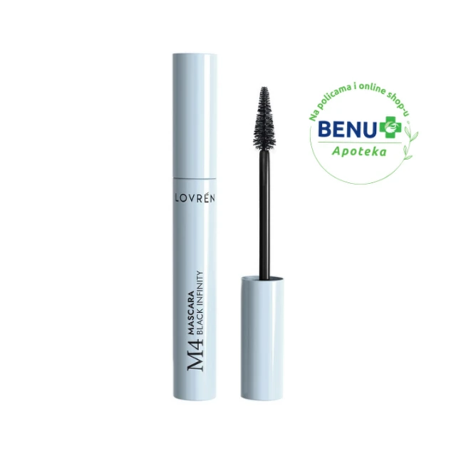 Lovren M4 Maskara Black Infinity, 9 ml