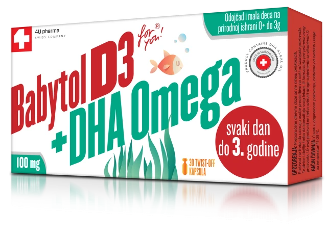 Babytol D3 + DHA Omega 30 twist-off kapsula