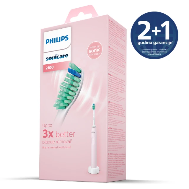 Philips Sonicare 2100 series Sonična električna četkica za zube HX3651/11
