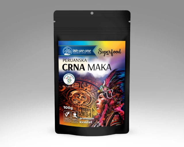 Crna peruanska maka prah organic, 100 g