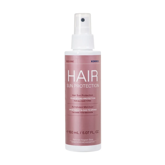 Korres Red Vine Hair Sun Protection - Sprej za zaštitu kose, 150ml