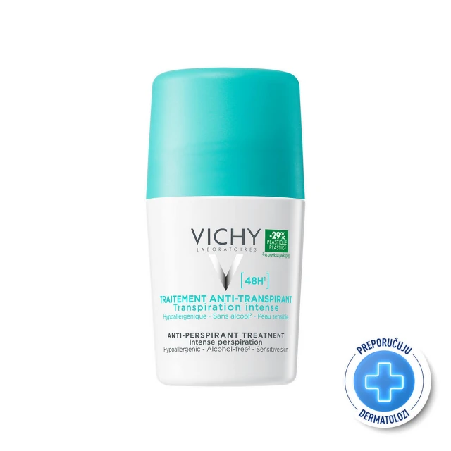Vichy Déodorant Roll-on za regulaciju znojenja 48h, 50 ml