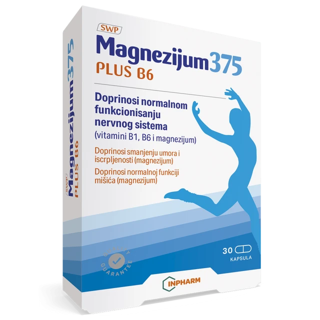 Magnezijum 375 + B6, 30 kapsula