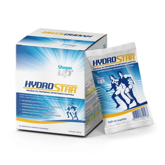 Hydrostar Prašak za pripremu napitka za rehidraciju,12 kesica