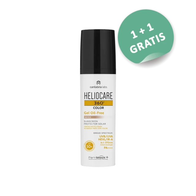Heliocare 360° Color Gel Oil-Free SPF50 - beige, 50ml, 1+1 gratis