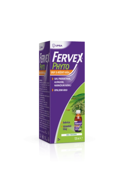 Fervex Phyto Sirup za mešoviti kašalj, 120 ml