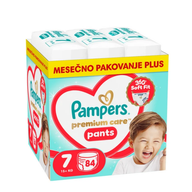 Pampers Premium Care Pants pelene 7, 84 komada