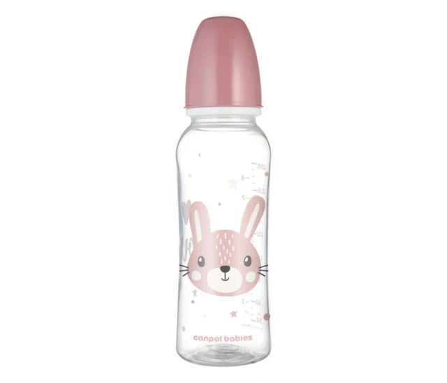 Canpol Babies Flašica za bebe Cute Animals pink, 250 ml
