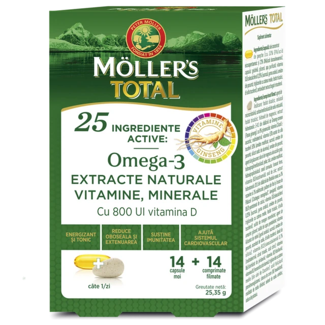 Moller’s Total, 14 kaspula + 14 tableta