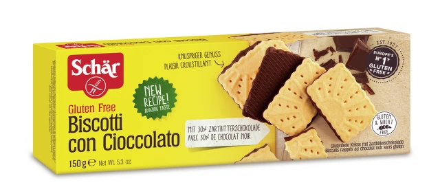 Schar keks preliven čokoladom 150g
