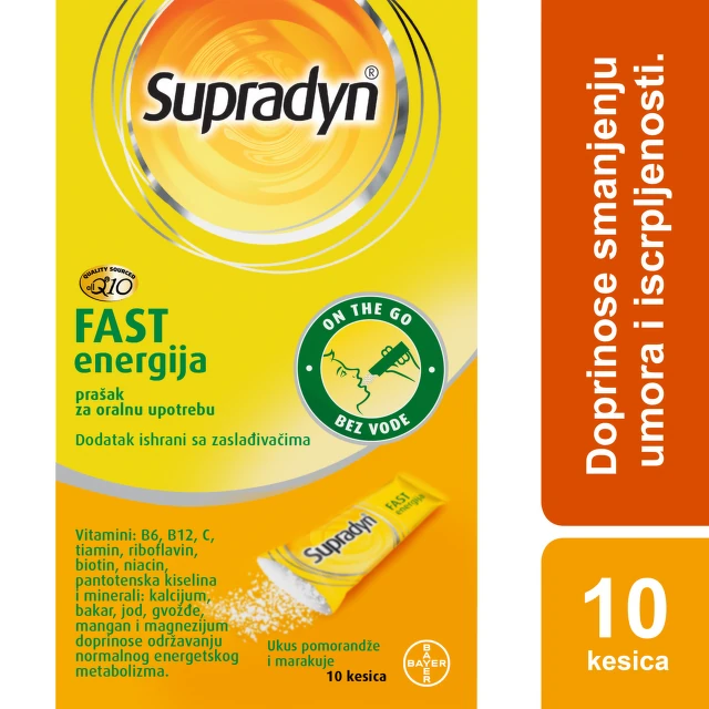 Supradyn Fast Energija, 10 kesica