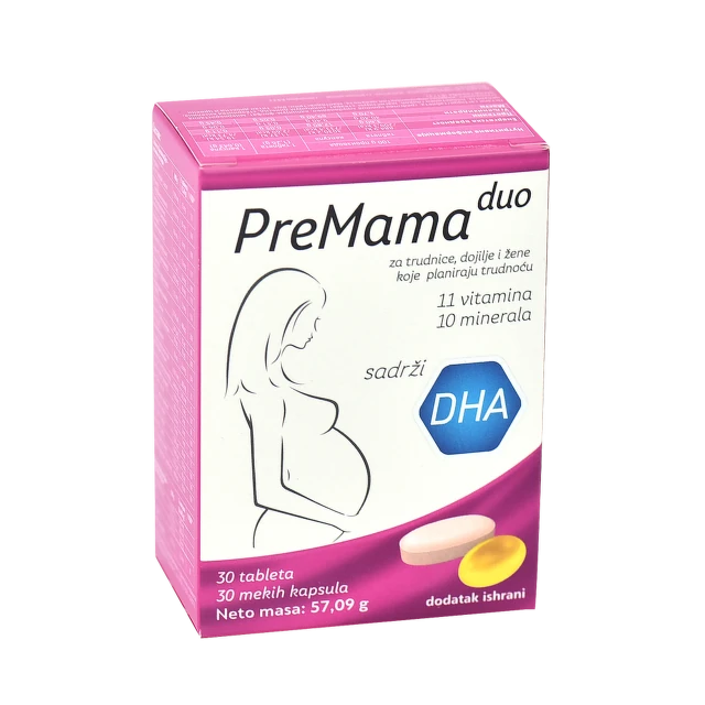 Premama Duo, 30 kapsula + 30 tableta