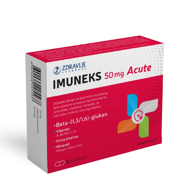 Imuneks Acute 50 mg, 6 kapsula